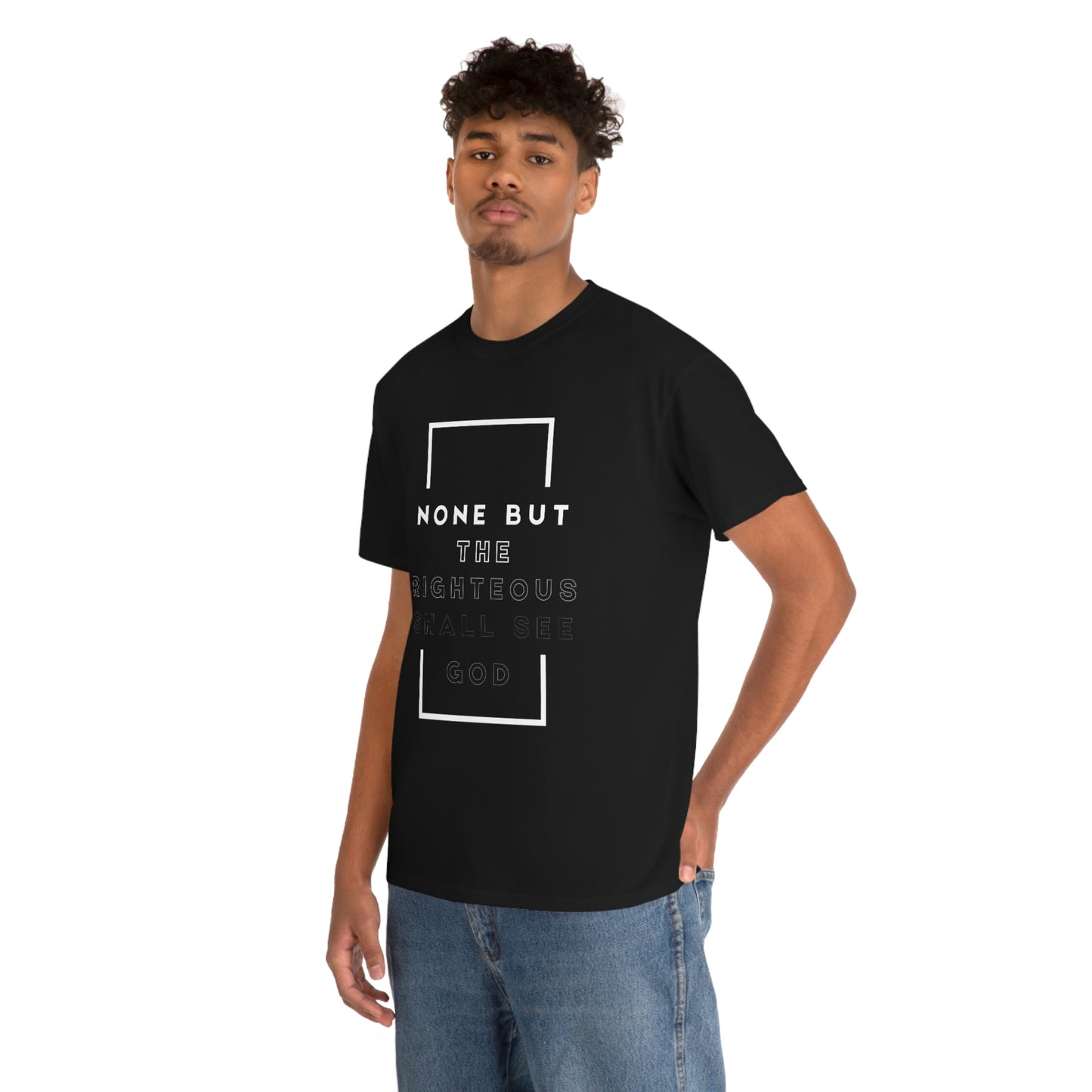 None But The Righteous Unisex Heavy Cotton Tee