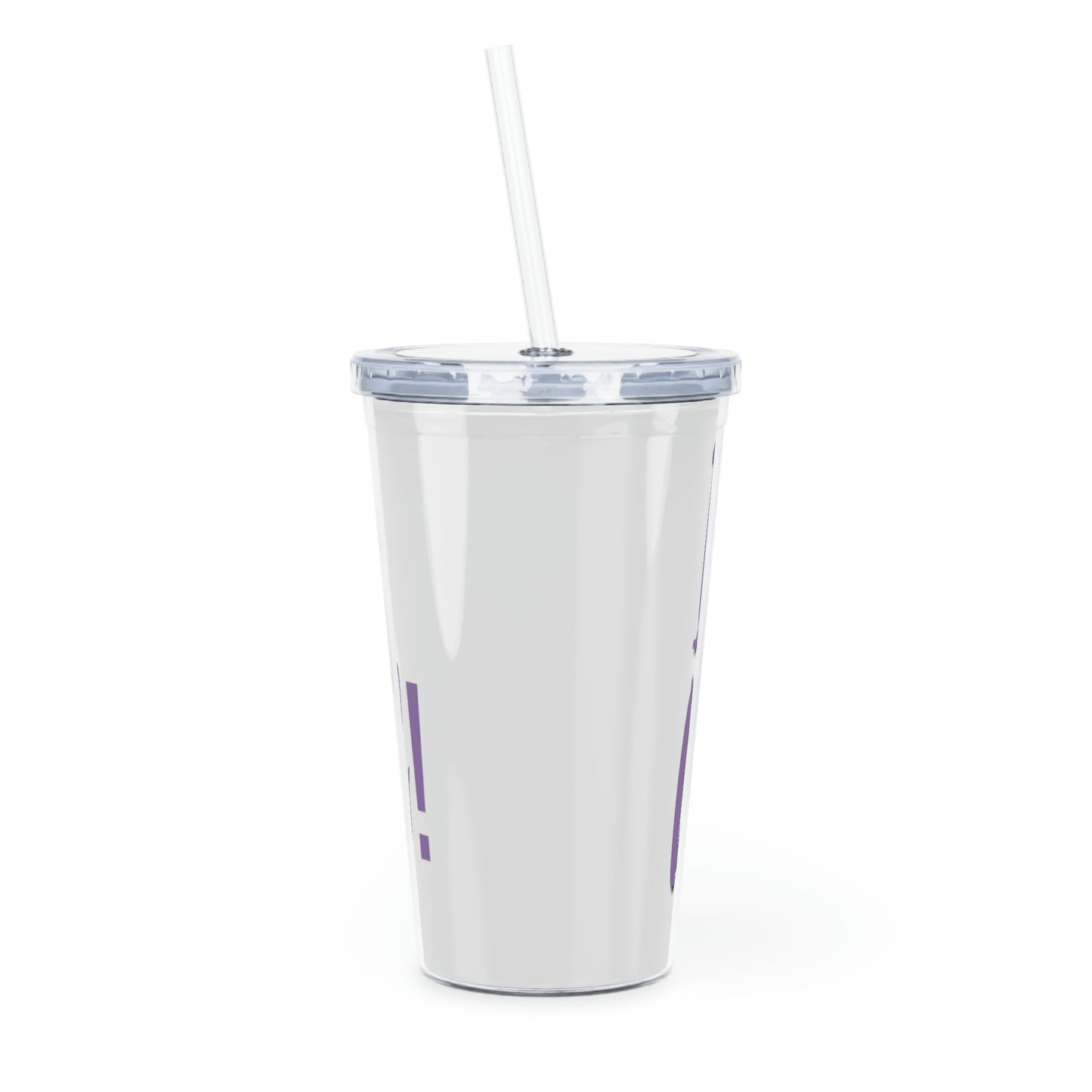 I.D. Them Plastic Tumbler with Straw