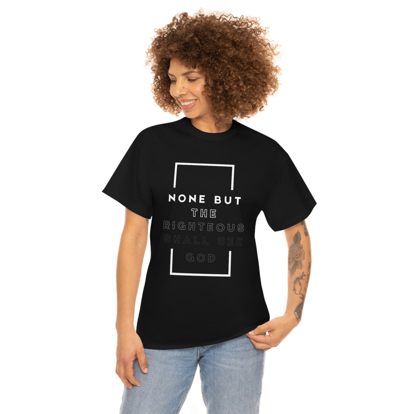 None But The Righteous Unisex Heavy Cotton Tee