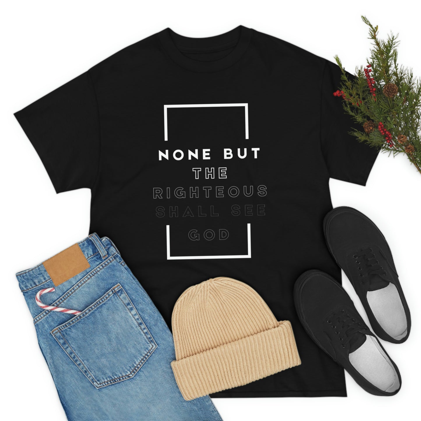 None But The Righteous Unisex Heavy Cotton Tee